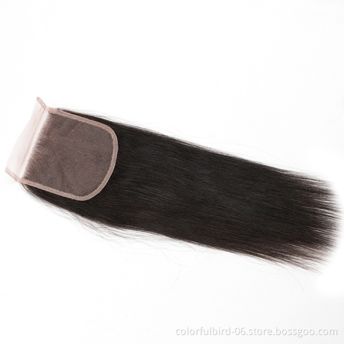4*4 Lace Closure HD transparent lace Straight Closure Straight 4x4 Lace Closure Human hair extension